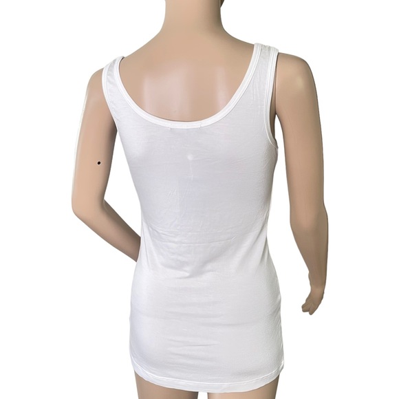 Tart Collections White Tank Top, Soft Fabrication Size MED - Picture 4 of 8